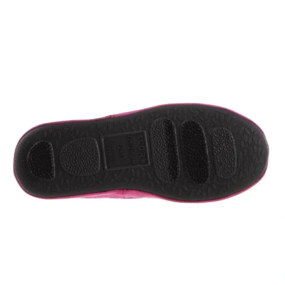 ACORN KIDS CRITTER NOVELTY MOC SLIPPERS IN PINK PIG 3-4